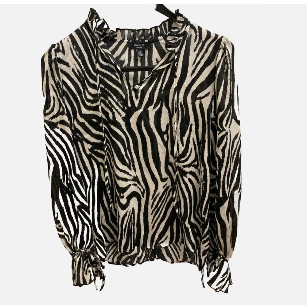 Haver London Zebra Blouse